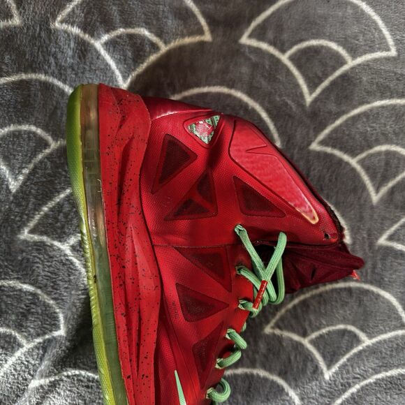 Nike LeBron 10 Christmas 2012 Red/Green OG Basketball Shoe Sz 10.5 main image 11